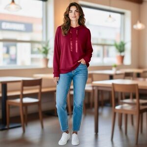 Women's Burgundy Hoodie